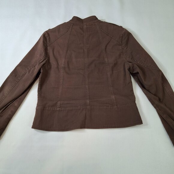 Vintage Womens Utility Military Cargo Jacket Sz L Cotton Cozy Casual Gorpcore - Picture 5 of 12